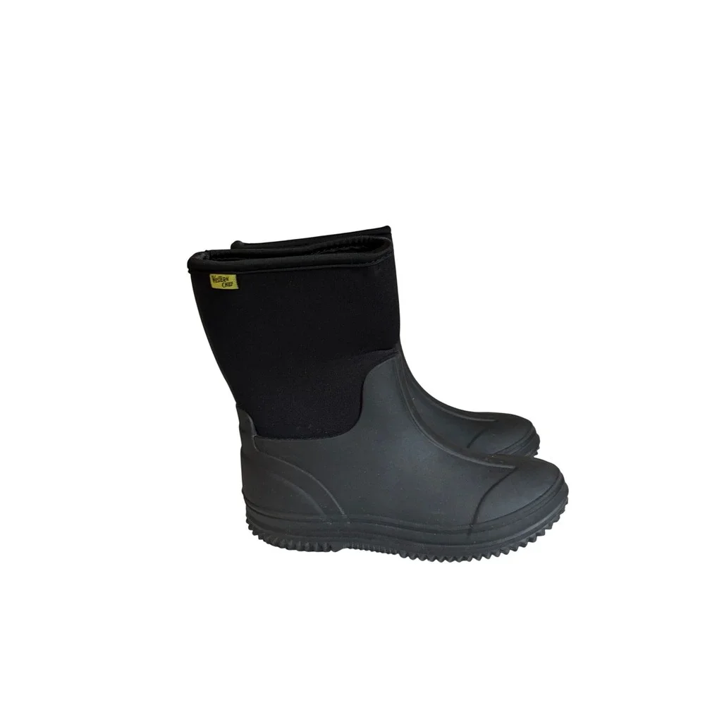 Western Chief Kids Freestyle Neoprene Black Waterproof Rain Boots Size 5B 37